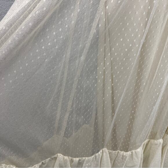 Mac Duggal Embroidered Bodice Cap Sleeve Ruffle Tiered Gown - Picture 14 of 16